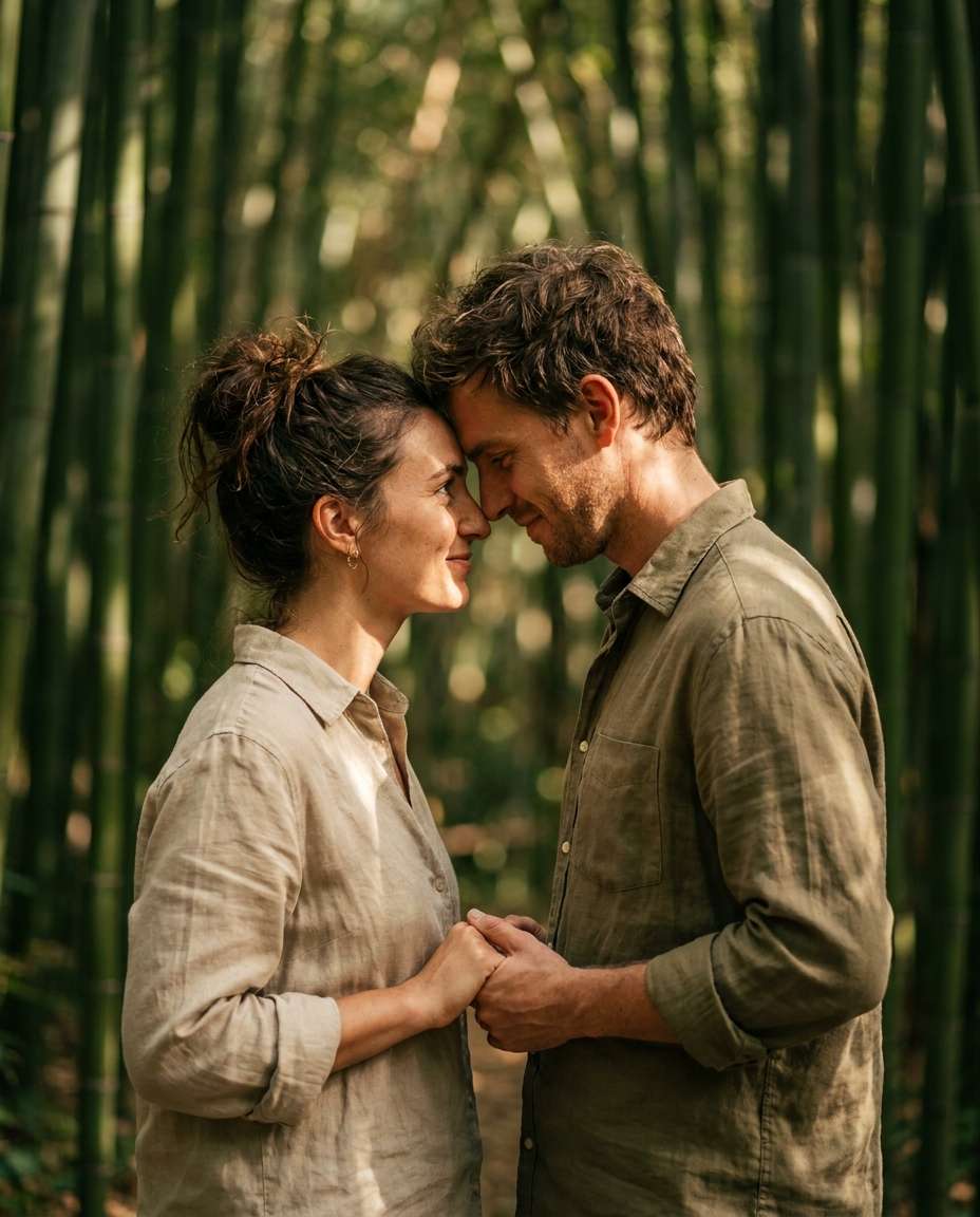 couple under photo