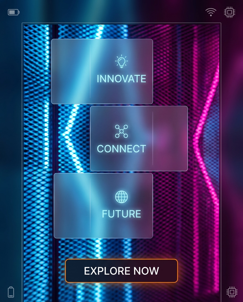 neon gradient promo photo