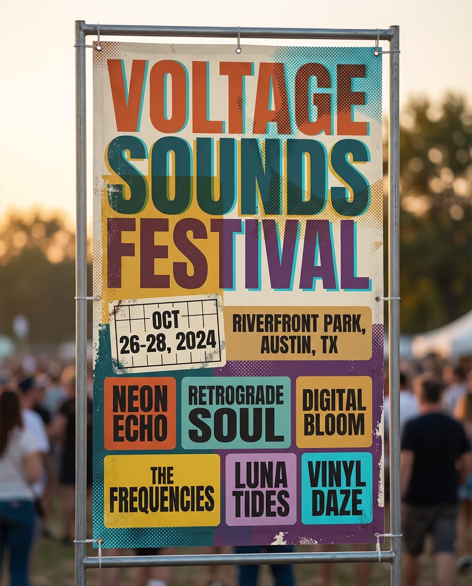 music festival lineup photo