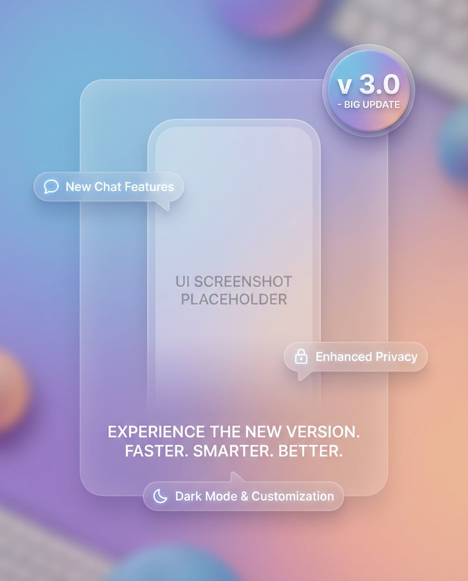 app update announcement photo