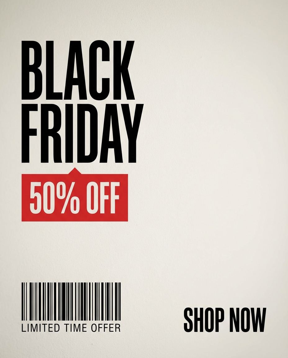 minimal black friday photo