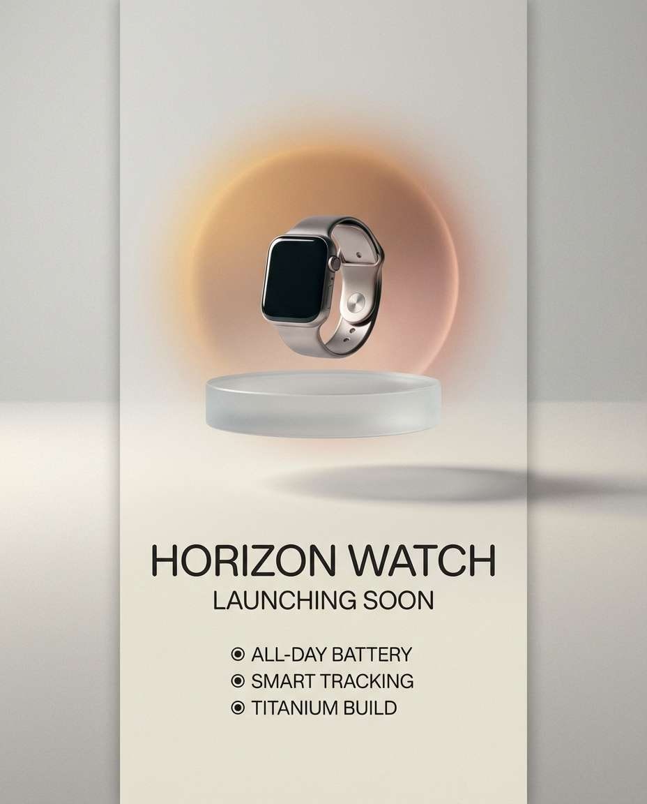 ecommerce product launch photo