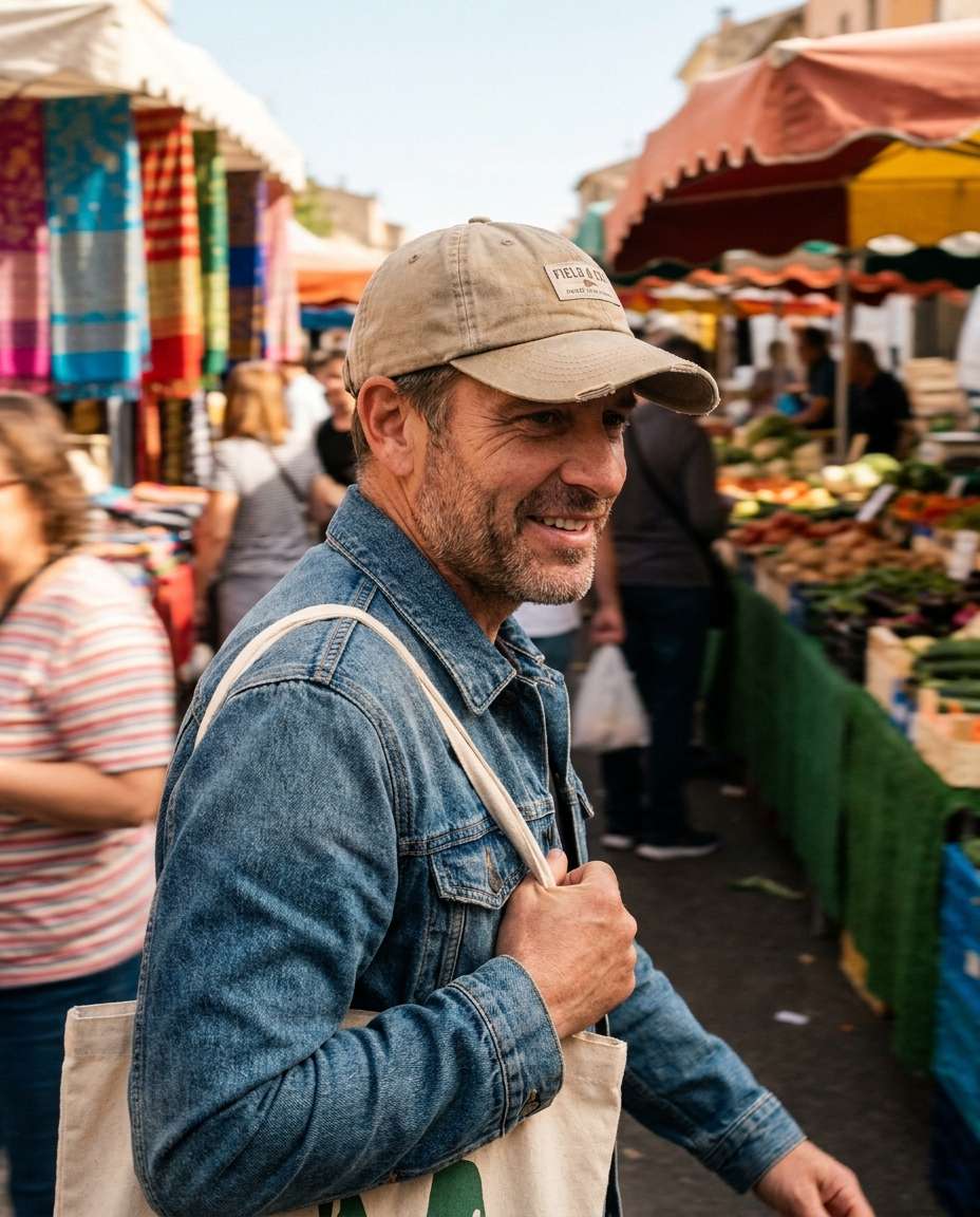 street market candid photo