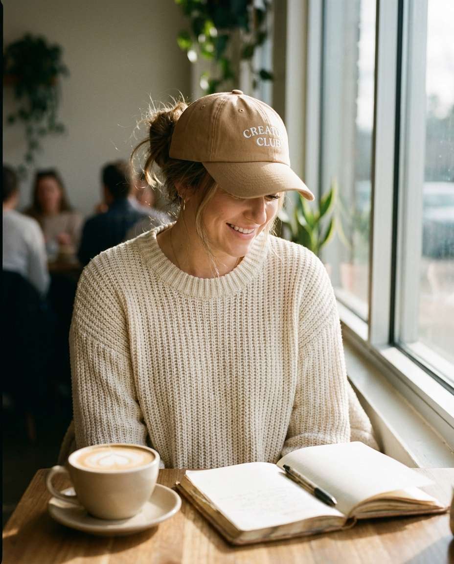 coffee shop creator vibe photo