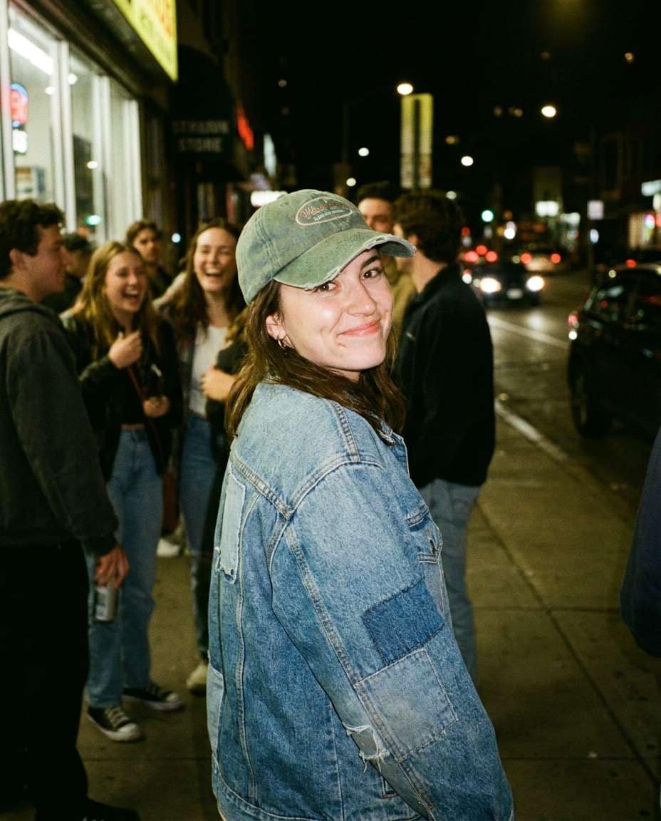 90s film flash photo