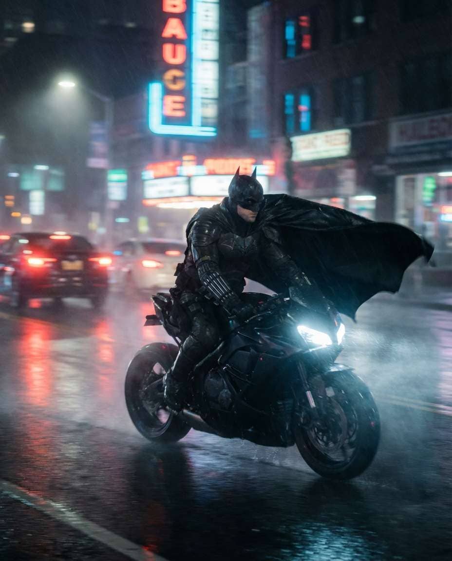 motorcycle night chase photo