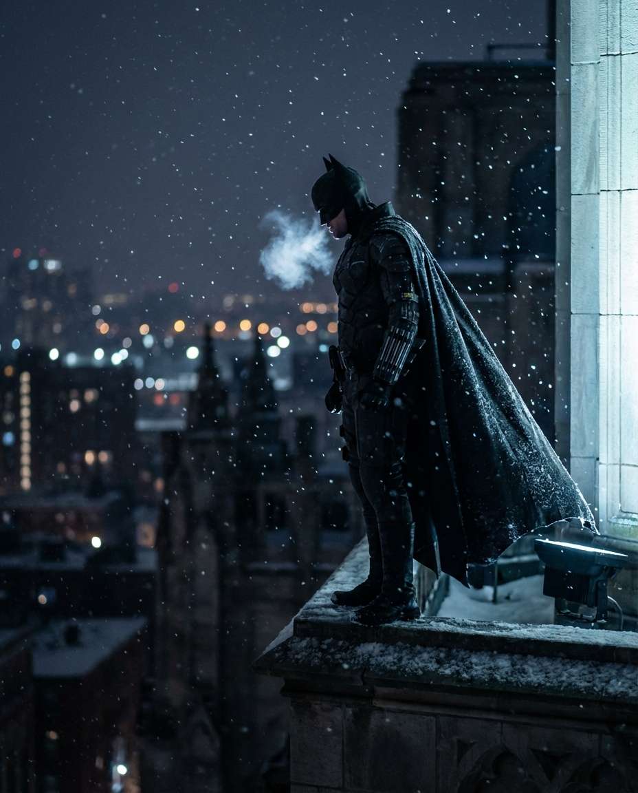 snowy night watch photo