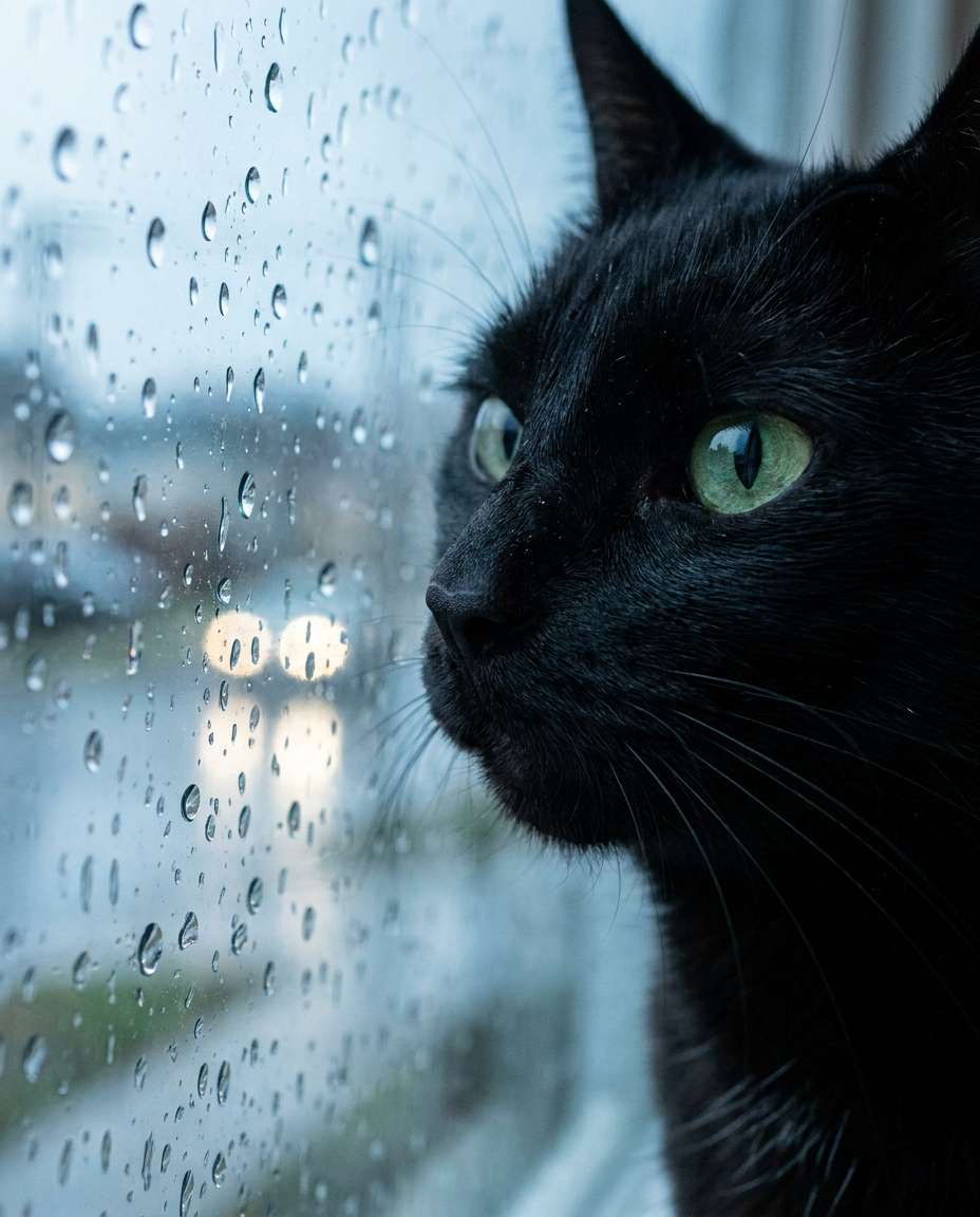 rainy window closeup photo