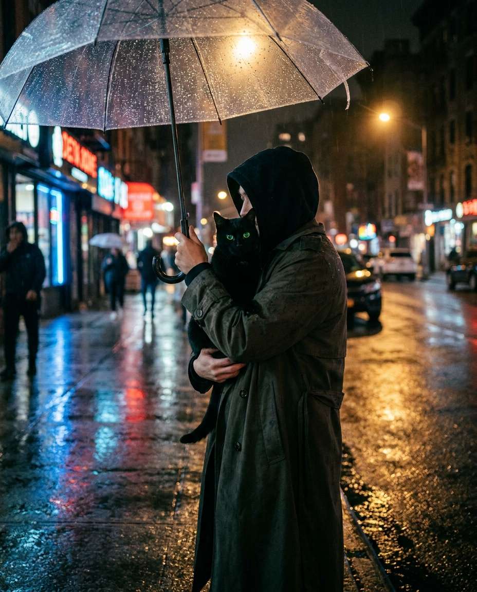 street umbrella duo photo