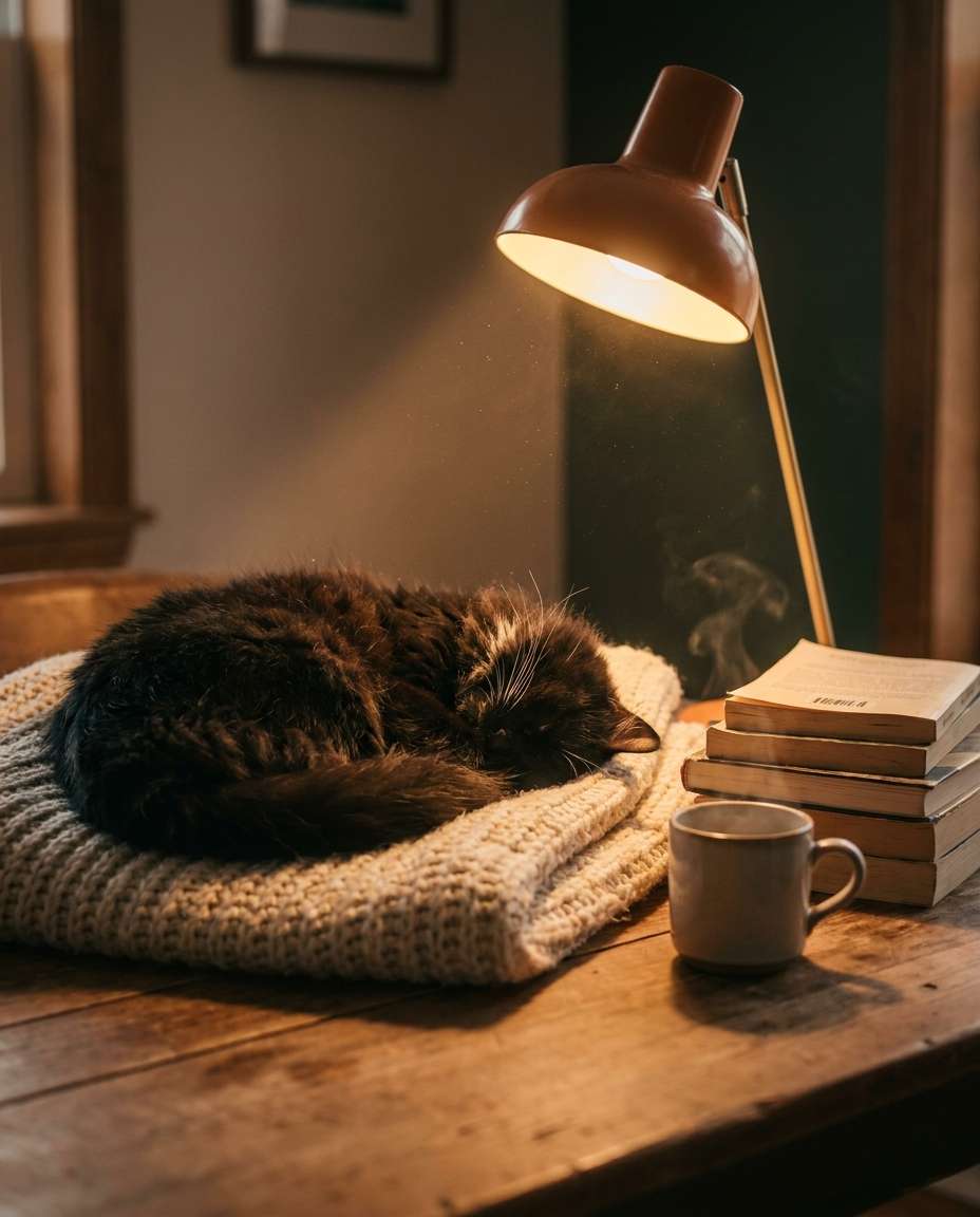cozy book nook photo