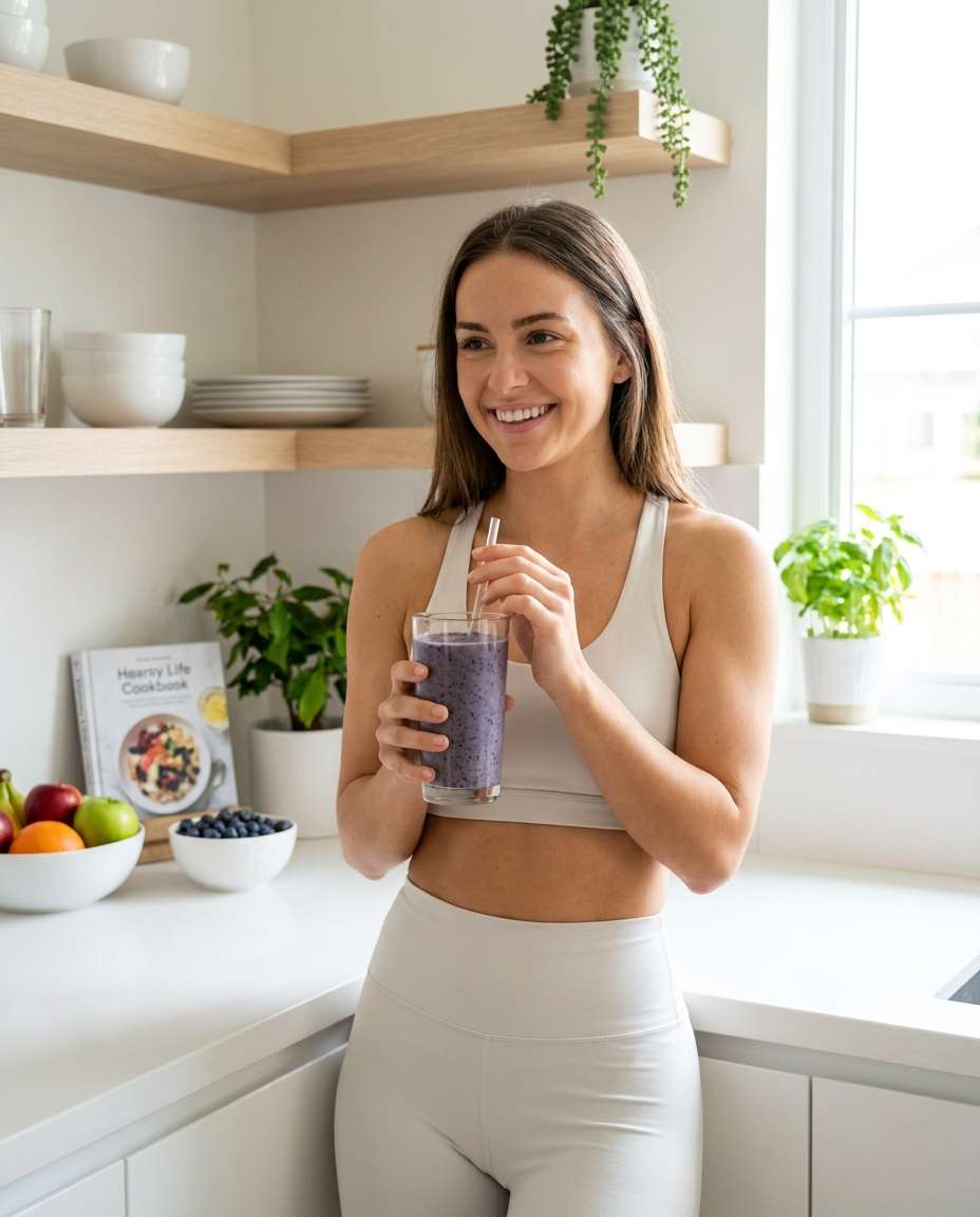 fitness smoothie sip photo