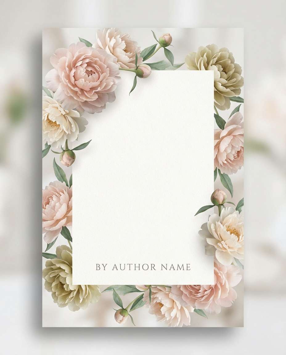 romantic floral frame photo