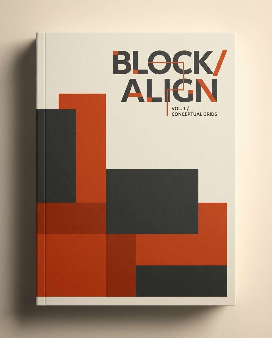 minimalist typography block photo