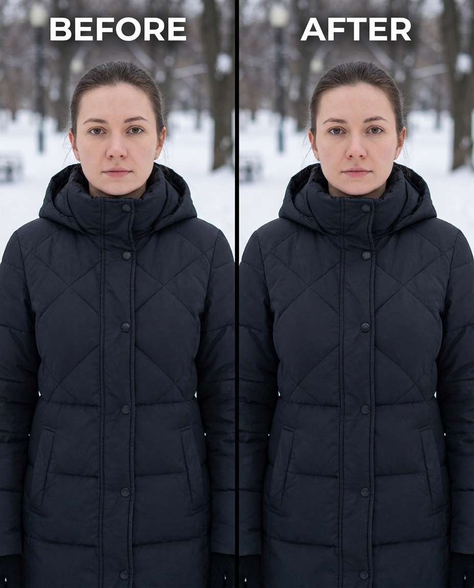 refined winter coat photo