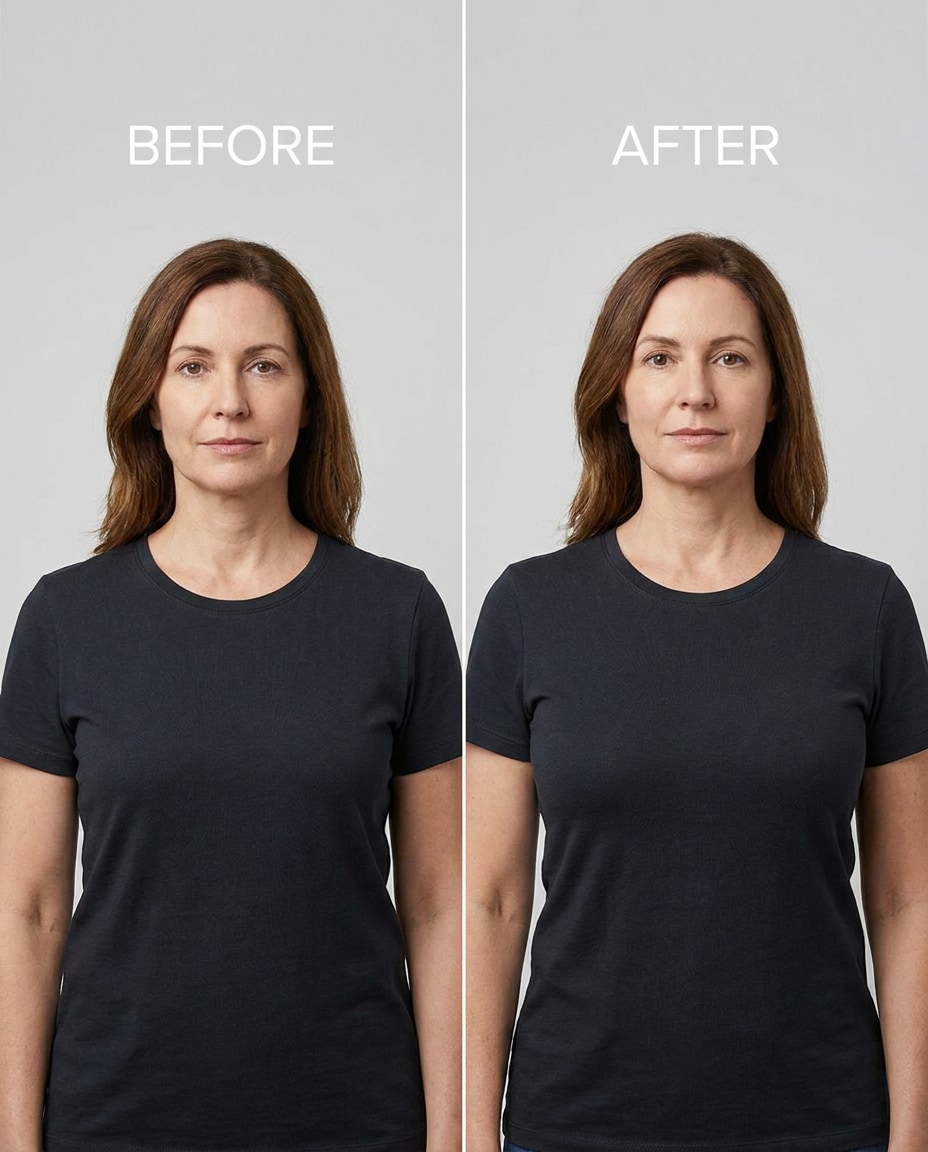 adjusted posture illusion photo