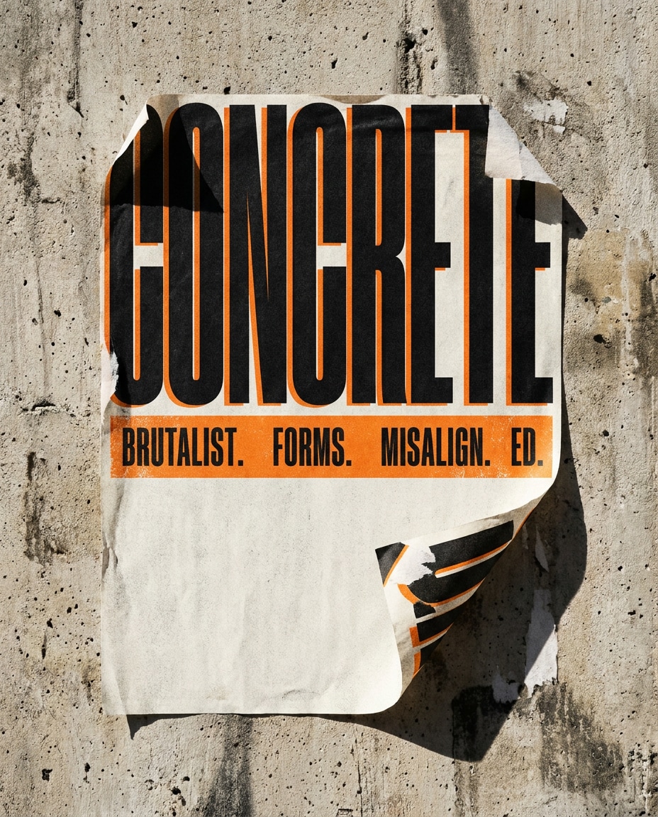 concrete type poster photo