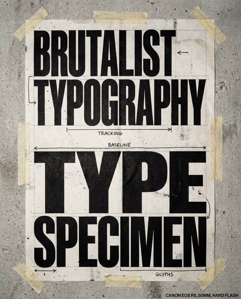 typographic specimen photo