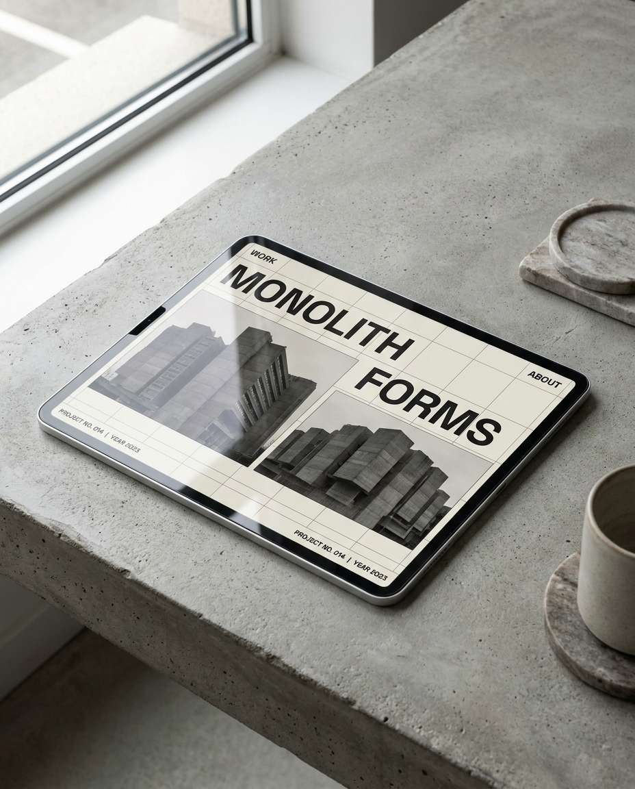 architect portfolio page photo