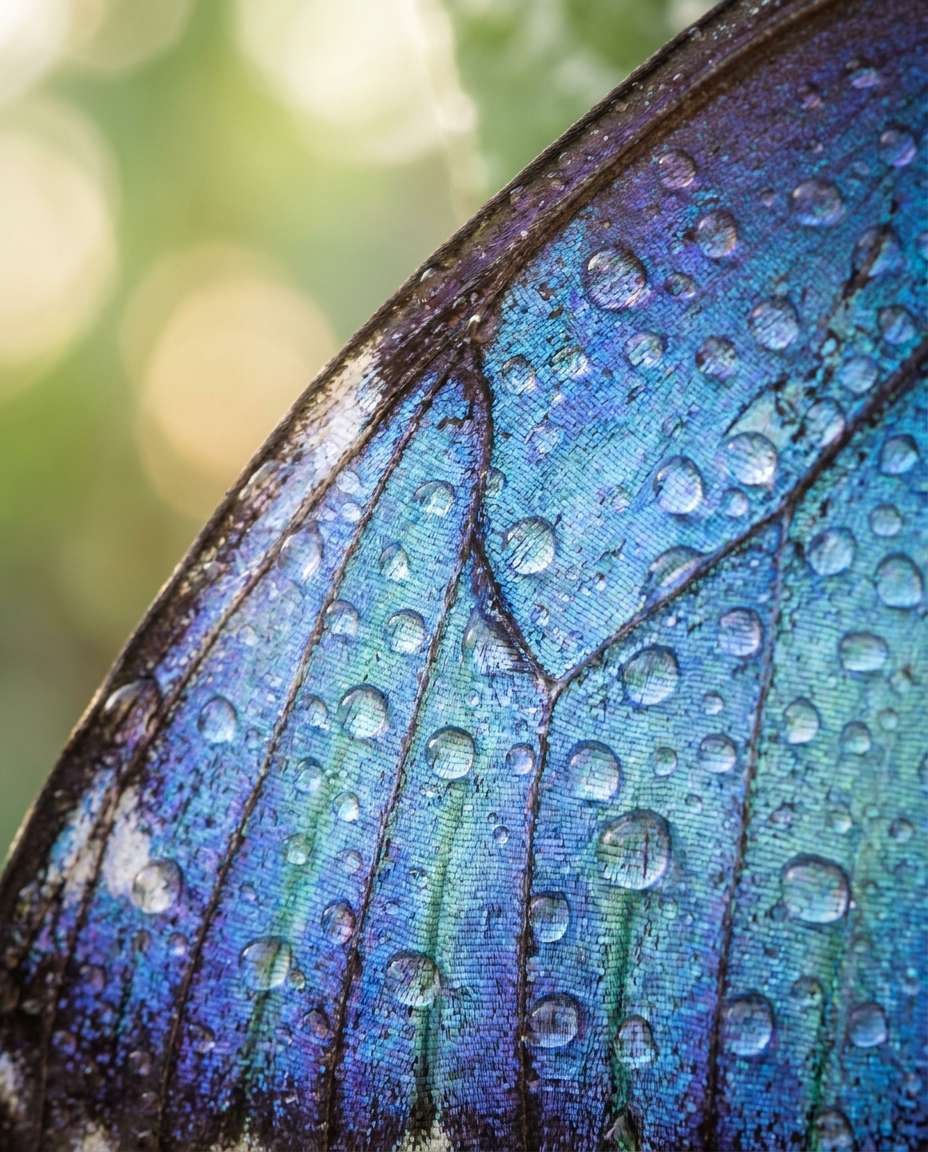 dewy macro wings photo
