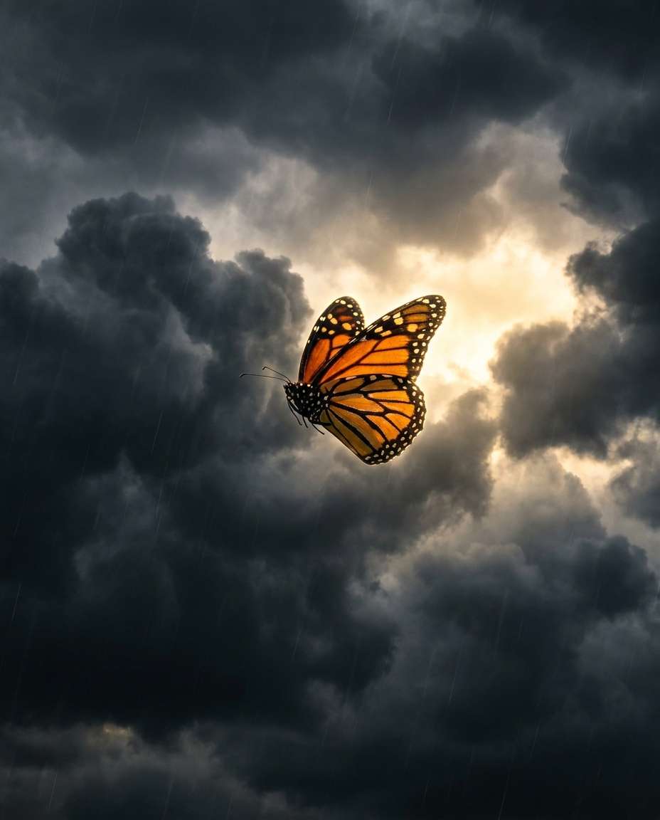 stormy sky contrast photo