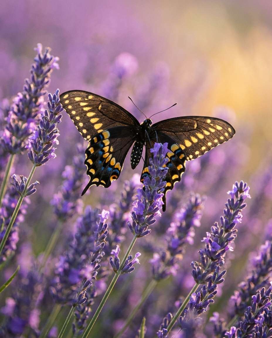 on lavender photo