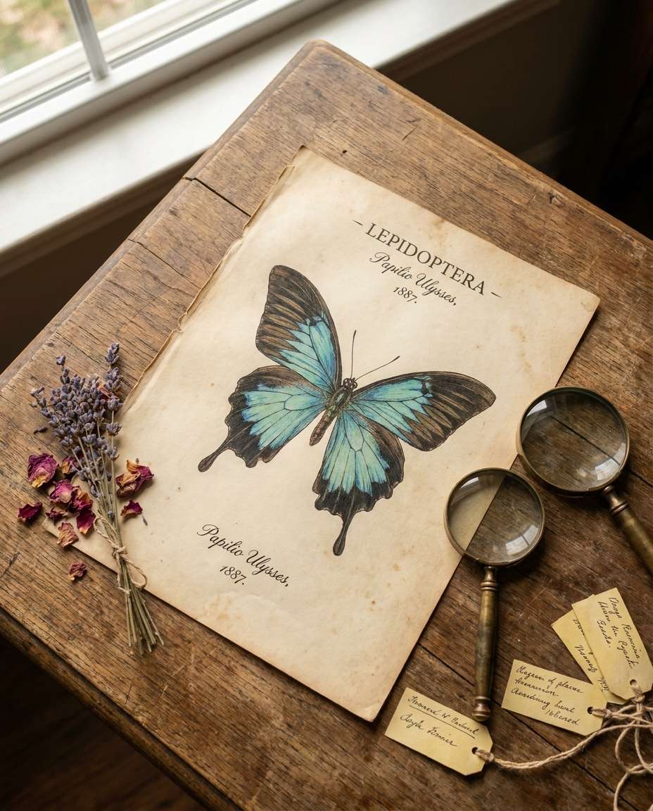 vintage botanical plate photo