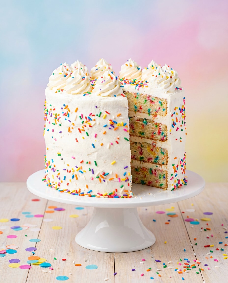 rainbow sprinkle party photo