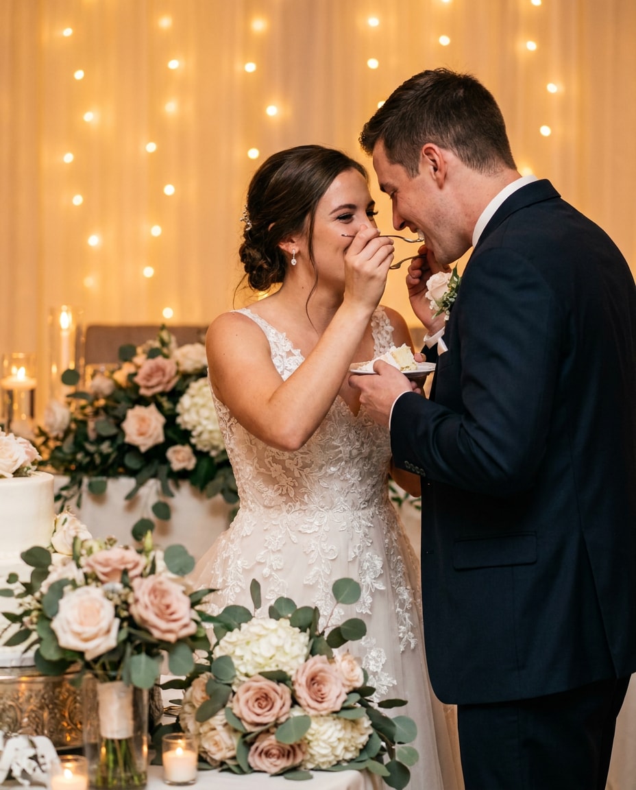 couple bite photo