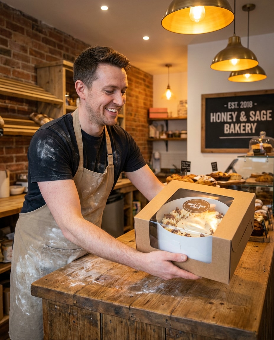 bakery box handoff photo