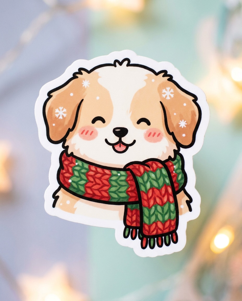 winter pup scarf photo