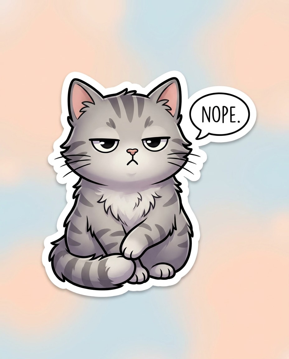 grumpy cat mood photo