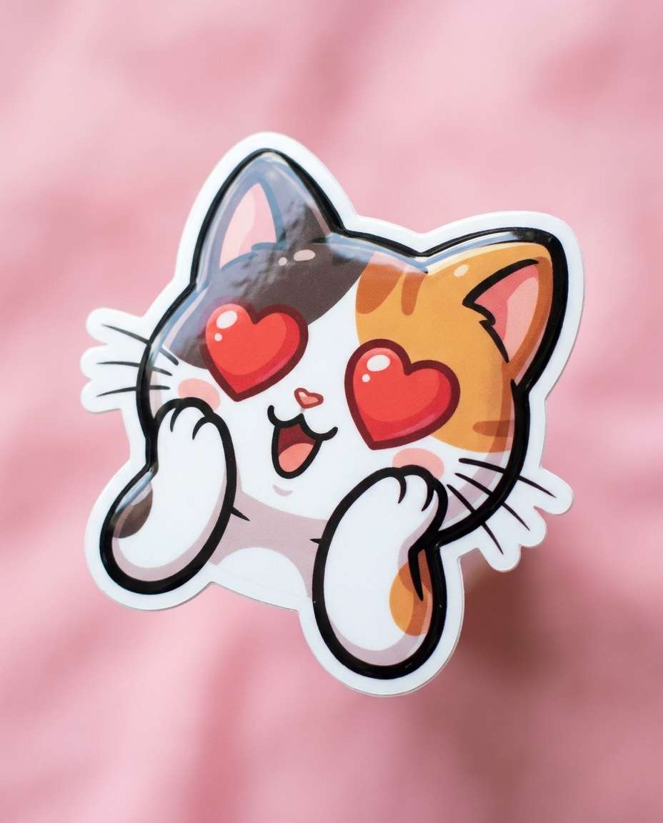 heart eyes kitty photo