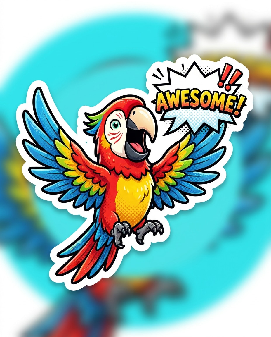 parrot hype yell photo
