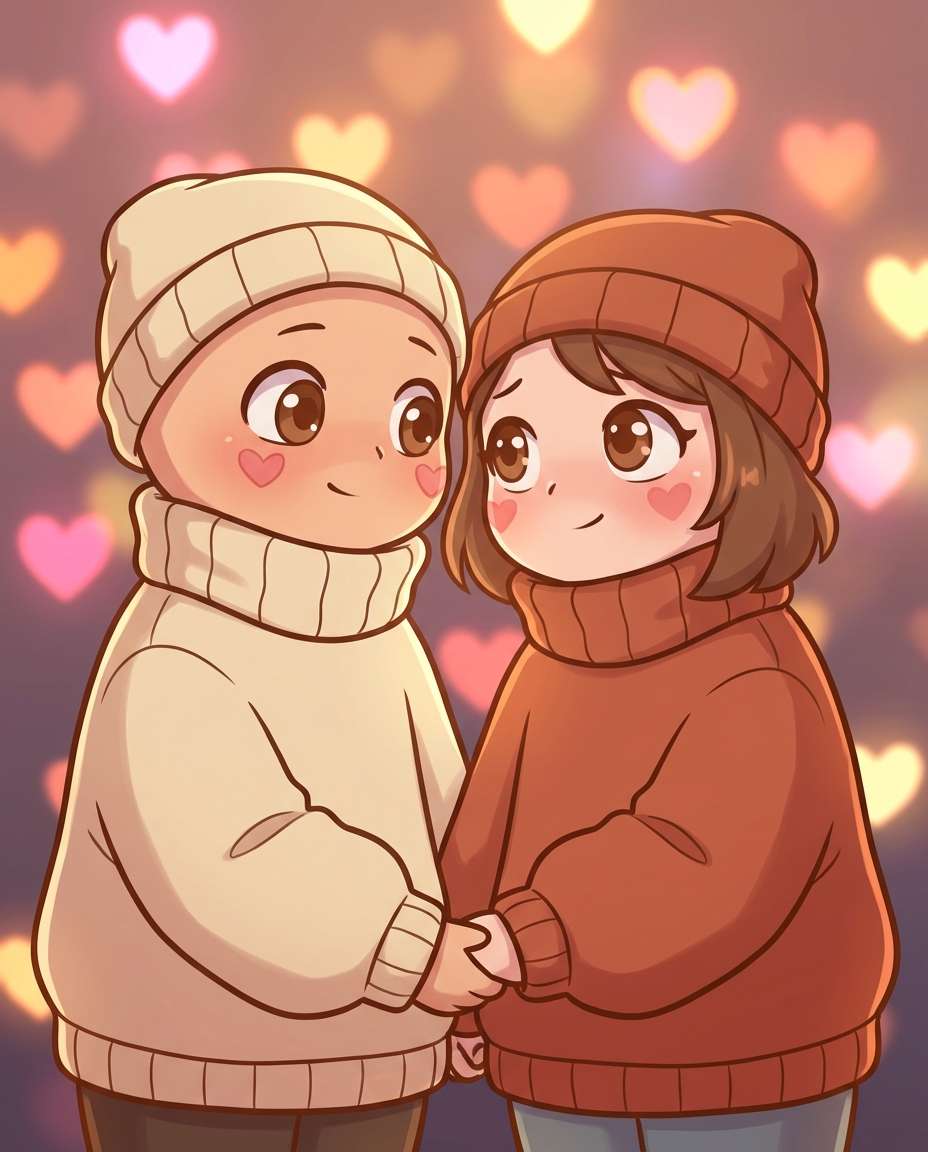 cute couple duo photo