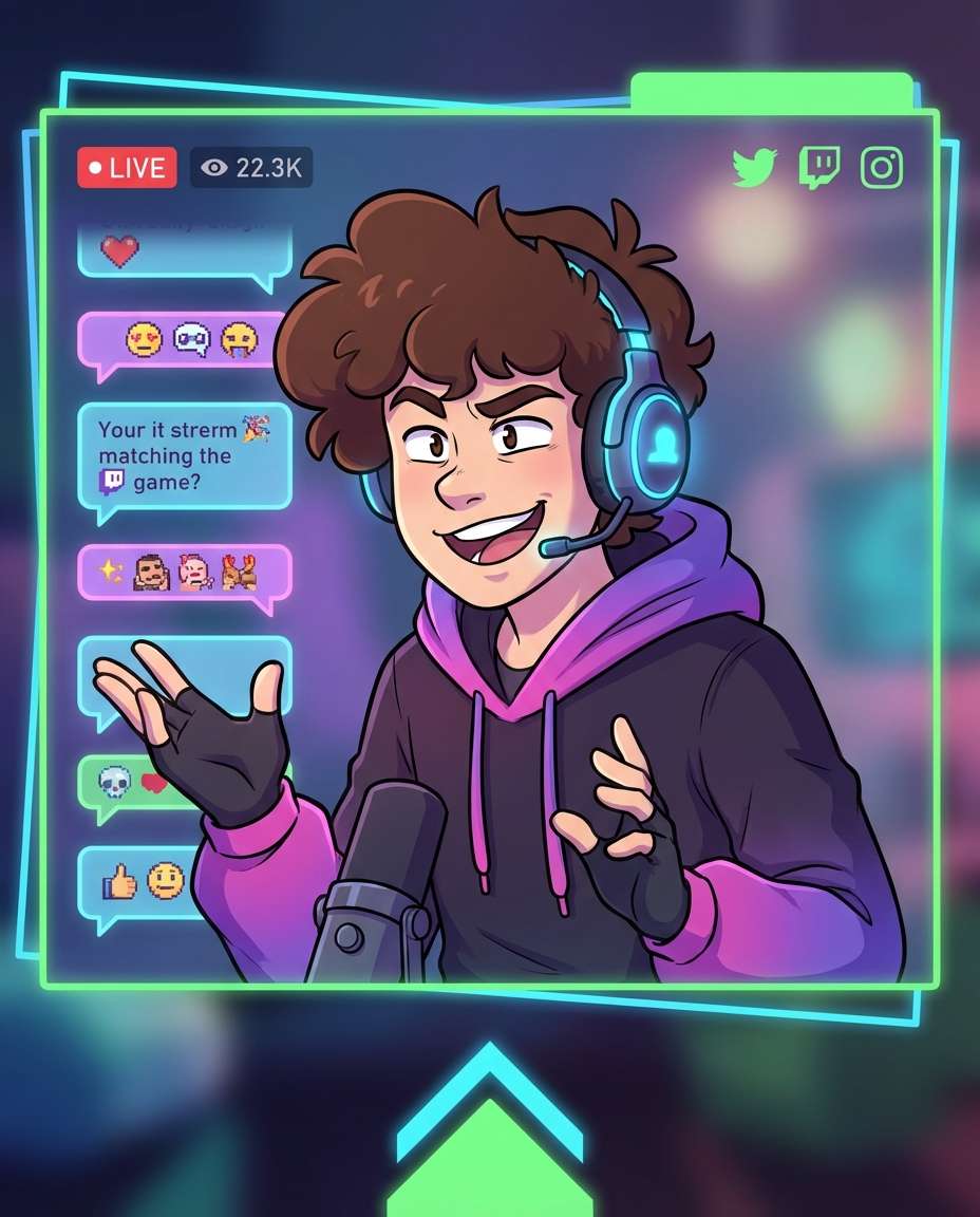 streamer onair frame photo