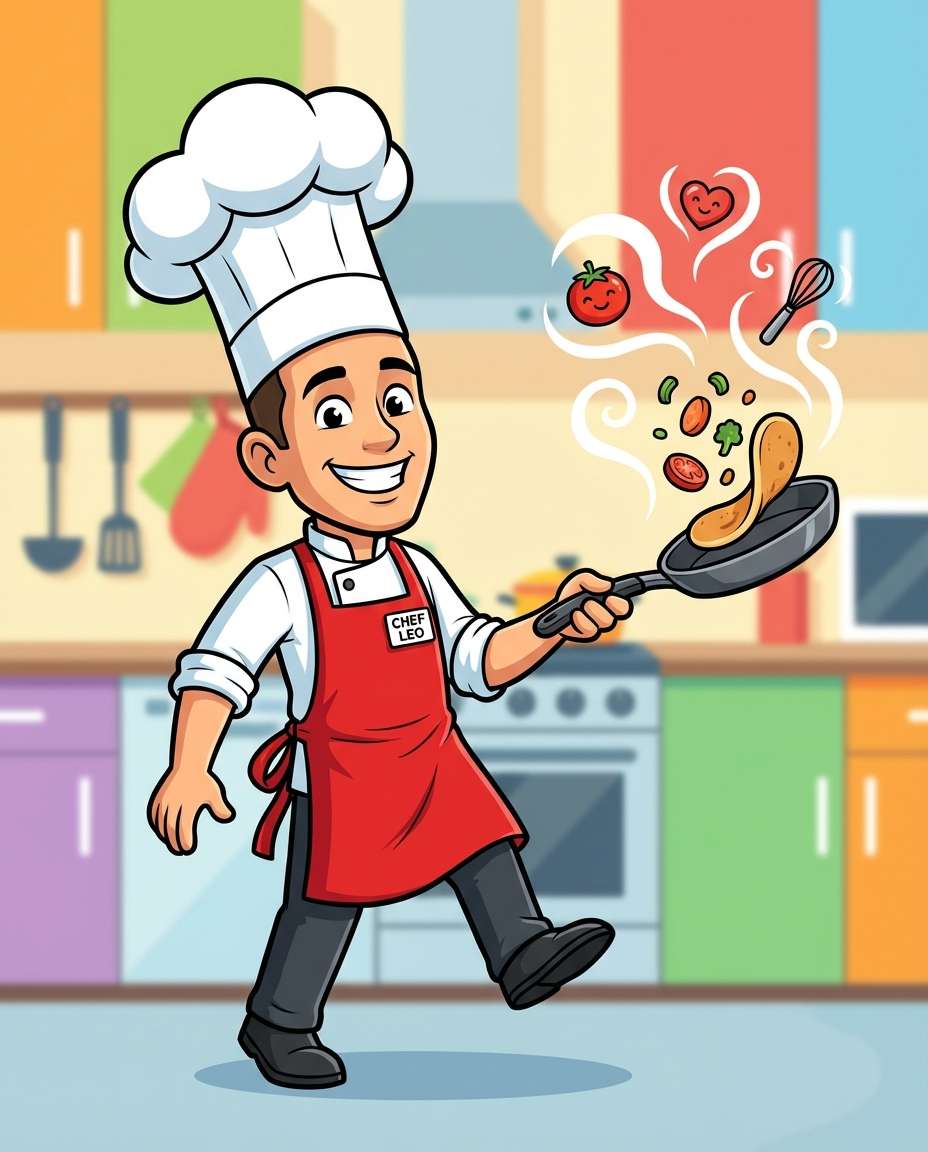 foodie chef character photo