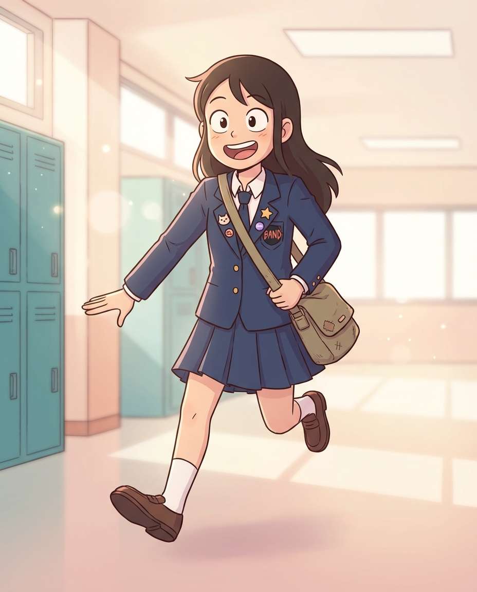 school animecartoon photo