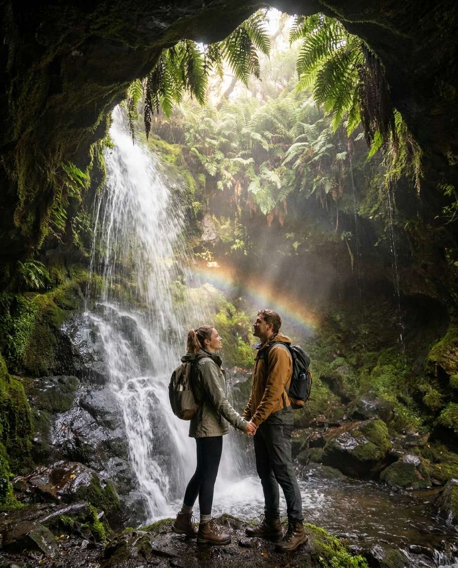 waterfall reveal photo