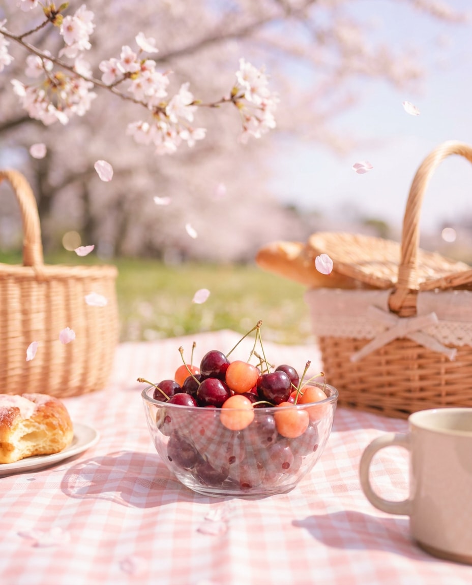 blossom picnic prop photo
