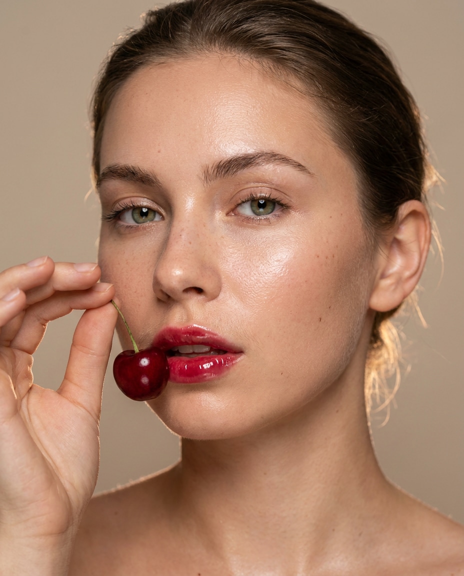 model with lips photo