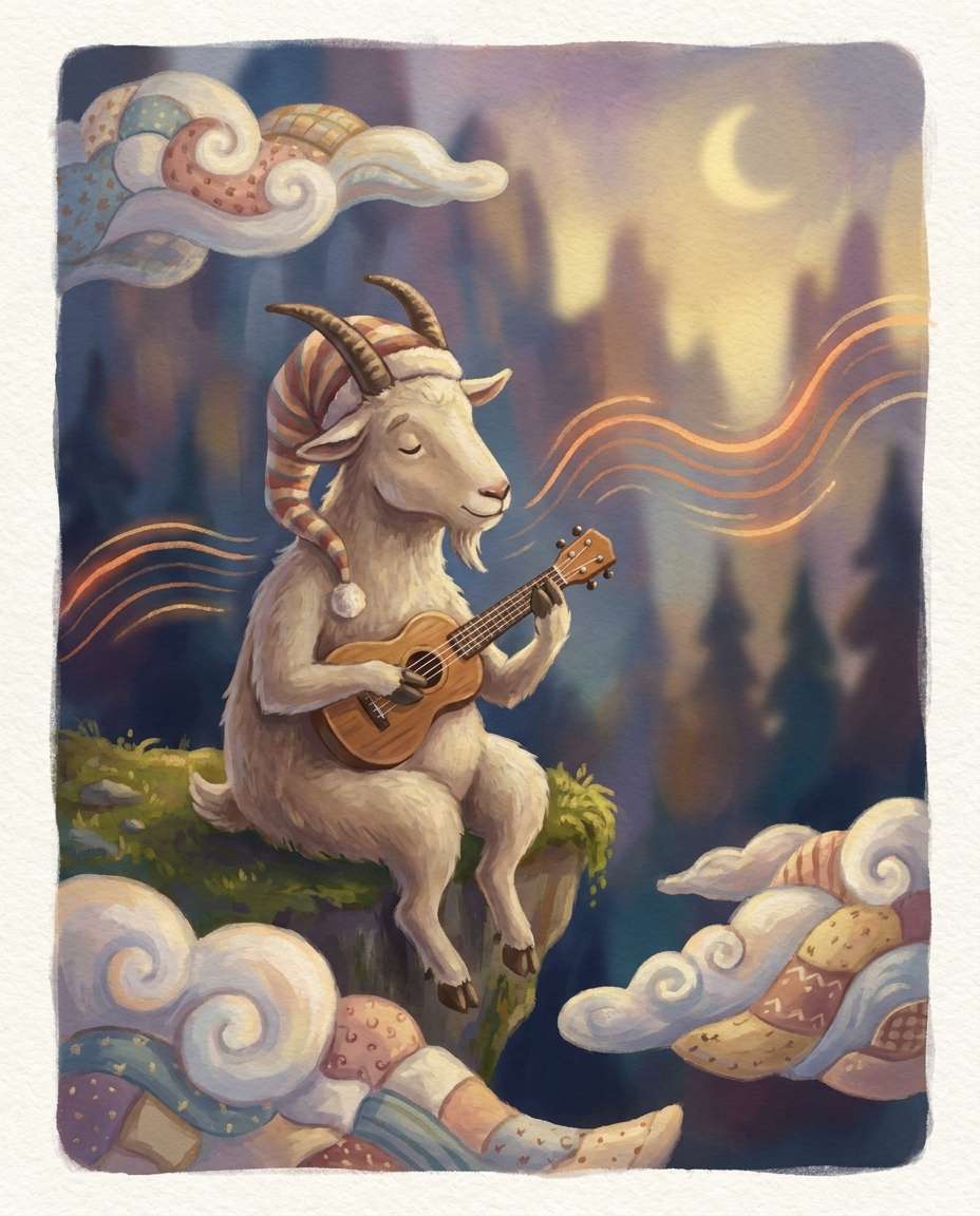 gouache mountain lullaby photo