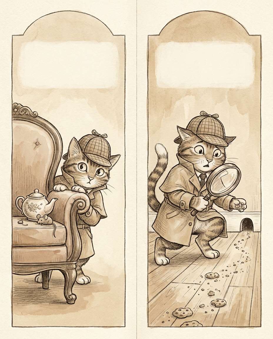 ink detective cat photo