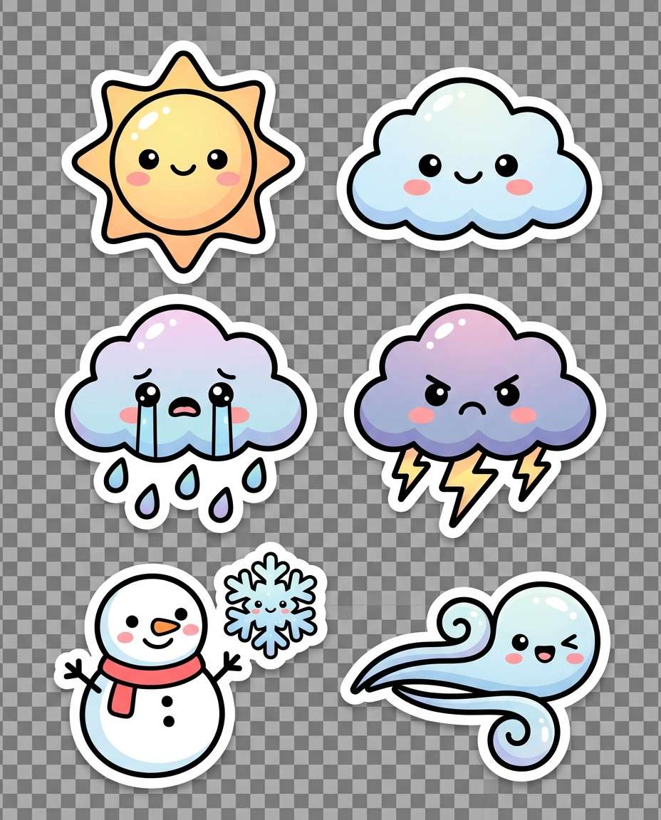 weather sticker pack photo