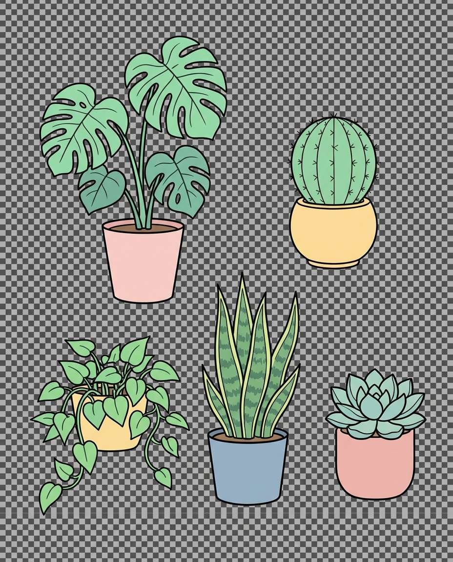 cute plant pots photo