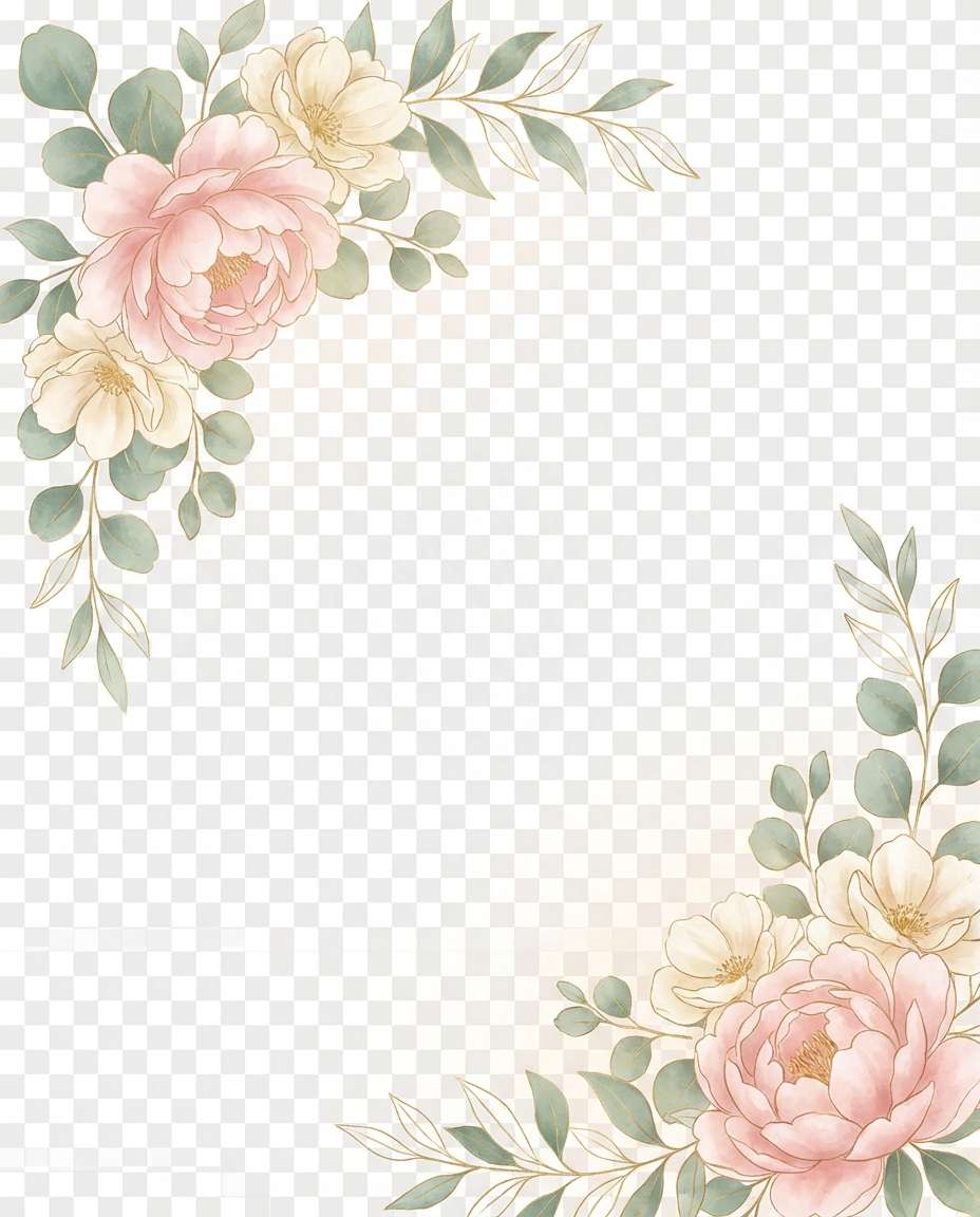 floral corner elements photo