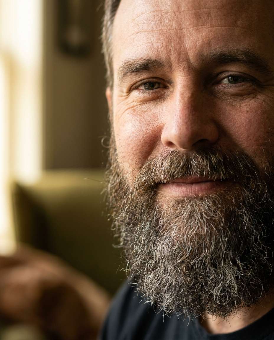 bearded texture portrait photo