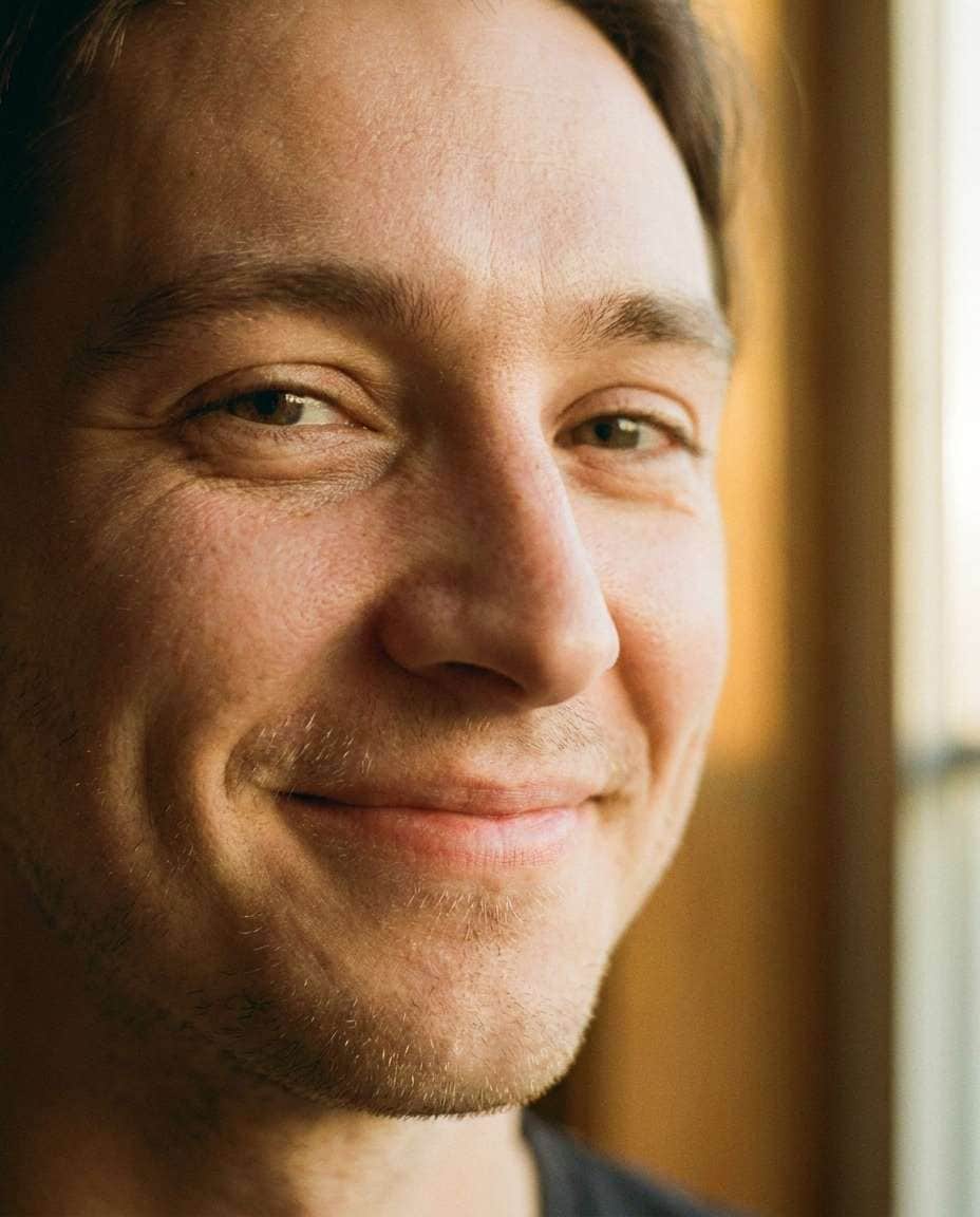 soft smile closeup photo