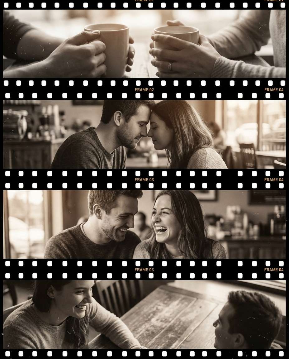 couple memory strip photo