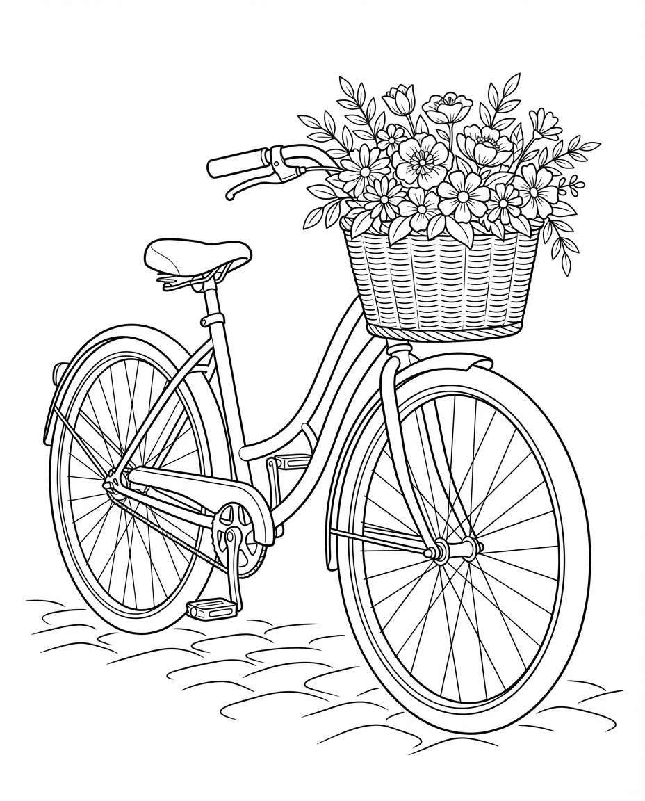 vintage bicycle basket photo
