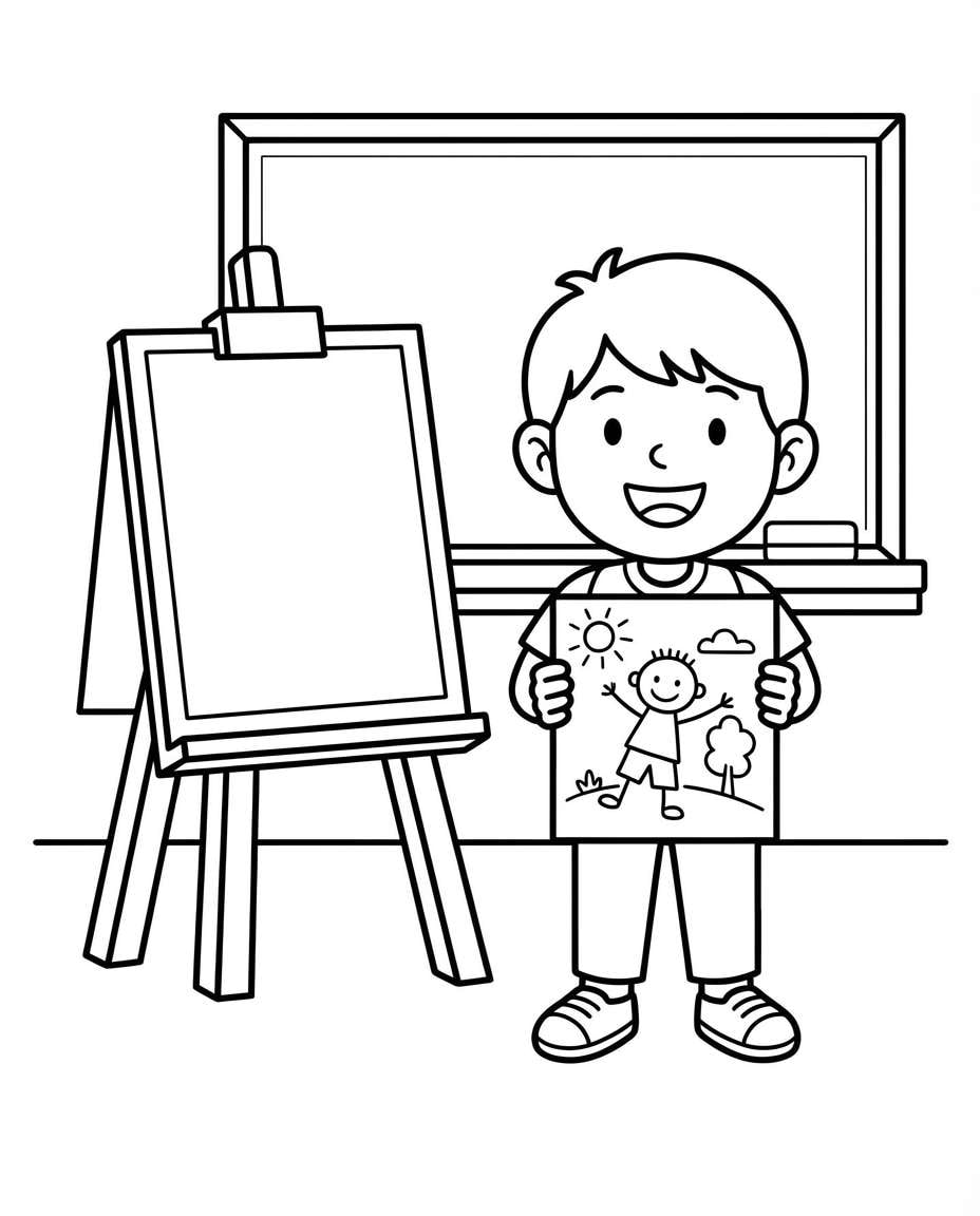 kid holding page photo